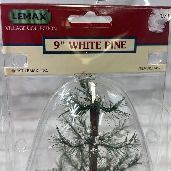 LEMAX CHRISTMAS VILLAGE 9” WHITE PINE TREE ACCESSORY 74172 vintage - Picture 3 of 6